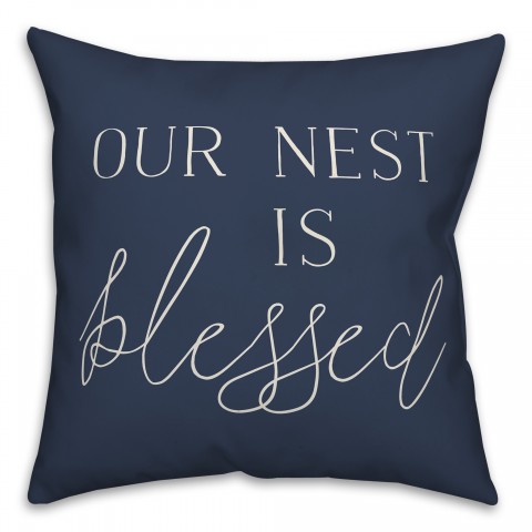 Nest is Blessed on Black Textiles
