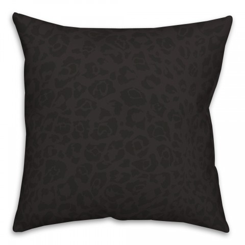 Black Cat Print 18x18 Indoor / Outdoor Pillow