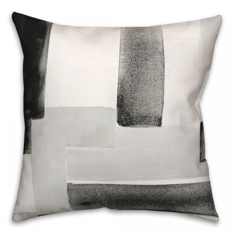 Black Abstract Design Textiles