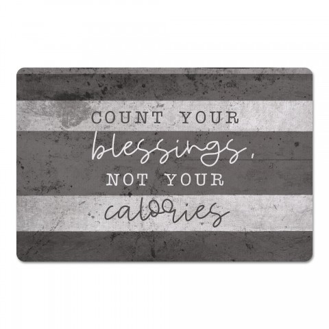 Blessings Not Calories 27x18 Floor Mat