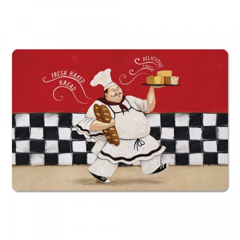 Cheese and Bread Chef 27x18 Floor Mat