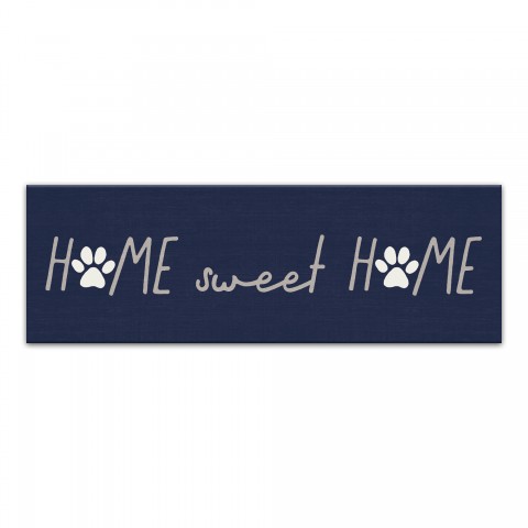 Home Sweet Home Pawprint 36x12 Canvas Wall Art