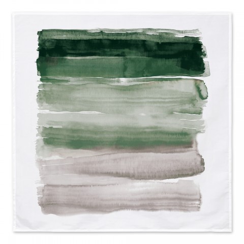 Abstract Watercolor Strokes Green 57x57 Tapestry