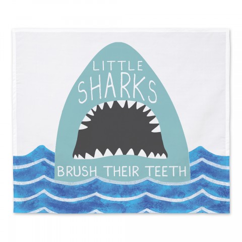 Little Shark Teeth 34x40 Tapestry