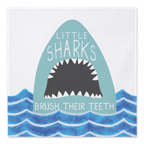 Little Shark Teeth 57x57 Tapestry
