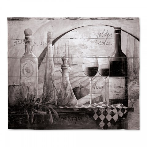 Grayscale Tuscan Vineyard 34x40 Tapestry