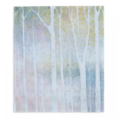 Pastel Tree Trunks 57x57 Tapestry