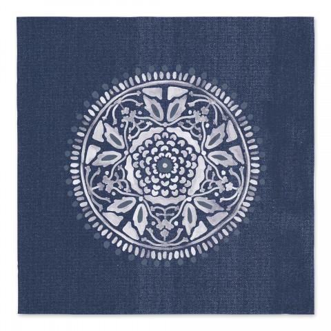 Denim Mandala Blue 57x57 Tapestry