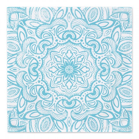 Distressed Mandala Blue 57x57 Tapestry