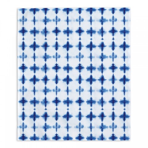 Shibori Pattern Blue 34x40 Tapestry