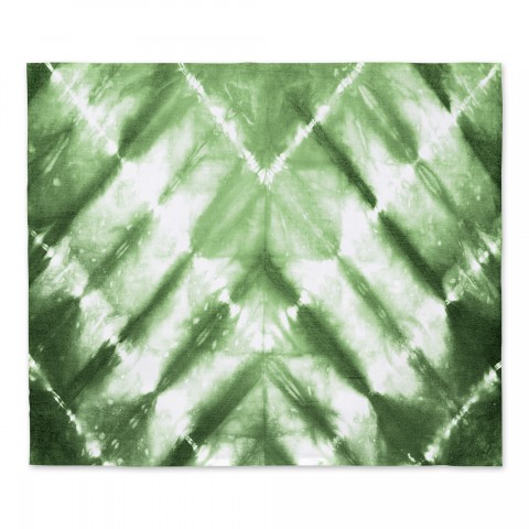 Green Shibori Pattern 34x40 Tapestry