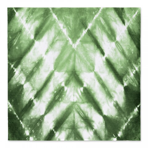 Green Shibori Pattern 57x57 Tapestry