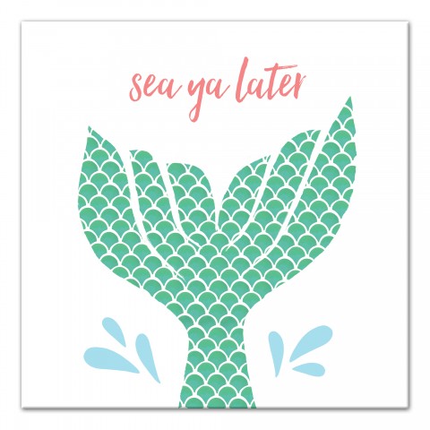 Sea Ya Later Mermaid Wall Art