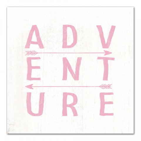 Adventure Arrows Pink   Wall Art
