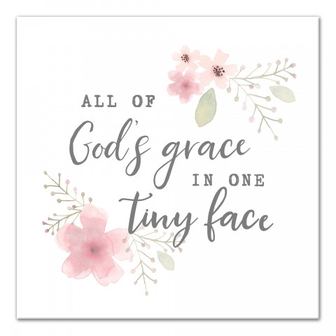 Gods Grace In One Tiny Face  Wall Art
