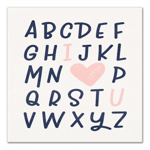 Alphabet I Love You   Wall Art