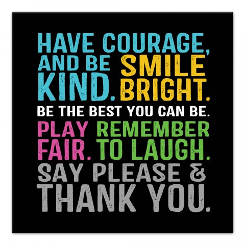Have Courage Be Kind Wall Art