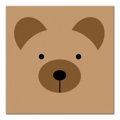 Bear Face   Wall Art