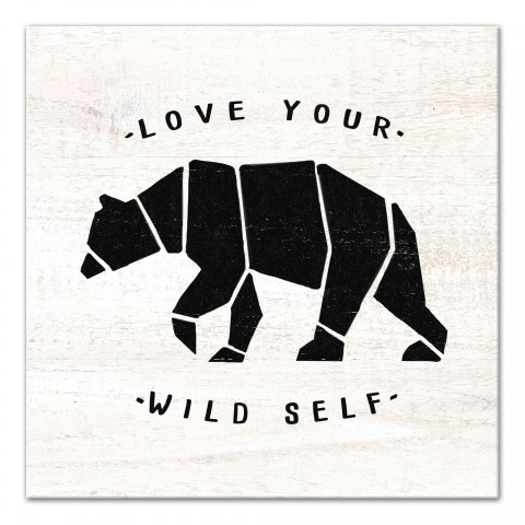 Love Your Wild Self Bear Wall Art