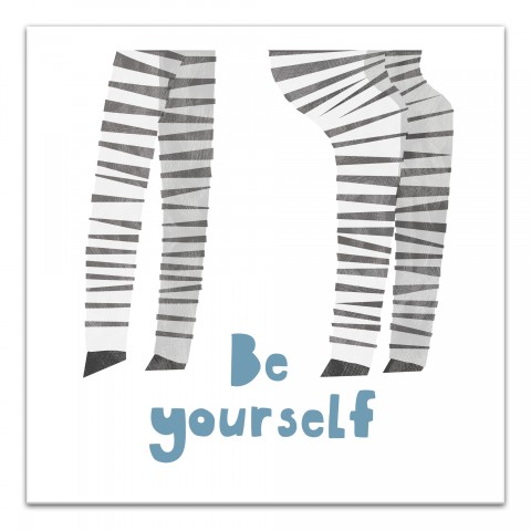 Be Yourself Zebra Wall Art