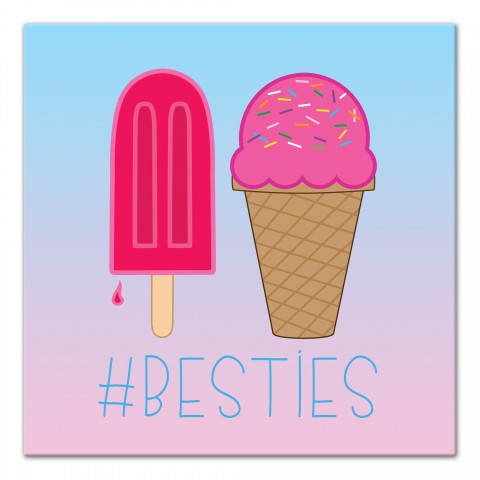 Besties Dessert Wall Art