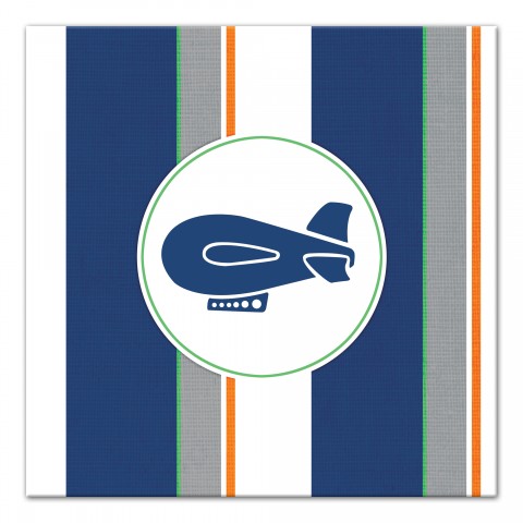 Blue Blimp Wall Art