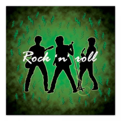 Rock n Rock Green Wall Art