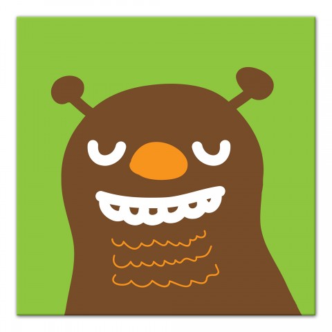 Brown Monster Wall Art
