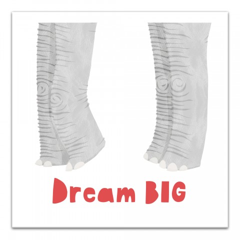 Dream Big Elephant   Wall Art
