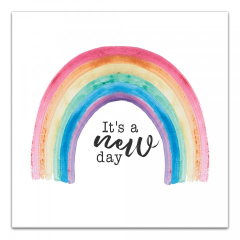 Its A New Day Rainbow Wall Art