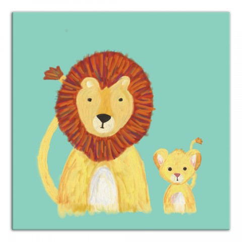 Lion And Cub  Wall Art