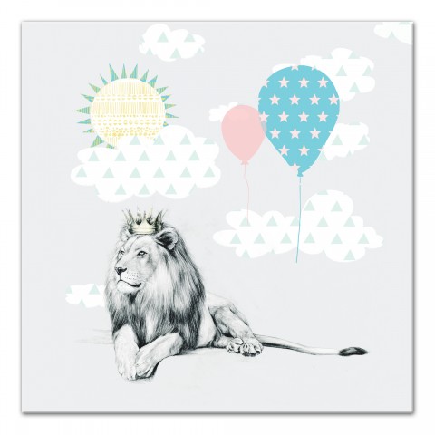Lion In The Sun   Wall Art