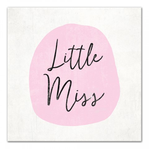 Pink Little Miss Wall Art