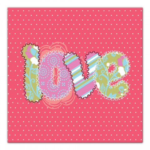 Patterned Love Wall Art