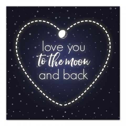 Love To The Moon And Back Wall Art