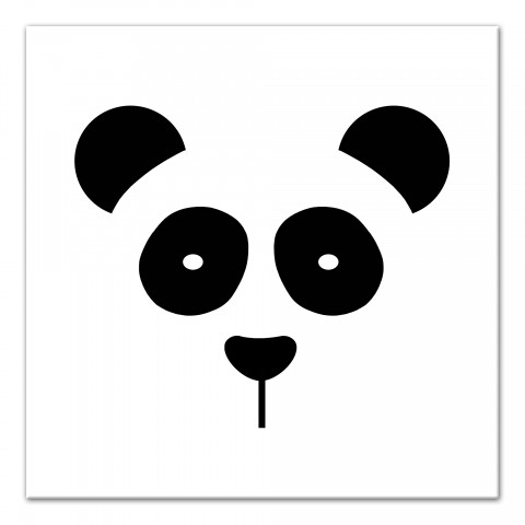 Panda Face Wall Art