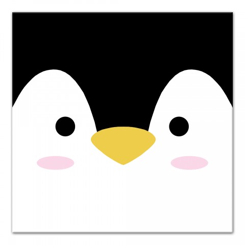 Penguin Face Wall Art