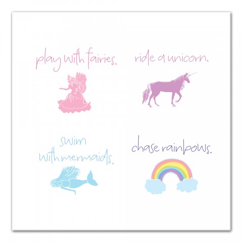 Fairies, Unicorns, Mermaids Wall Art