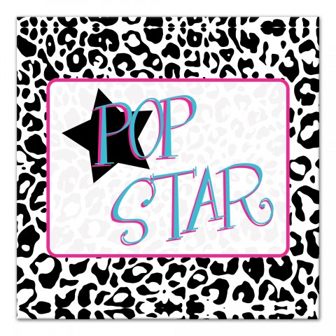 Pop Star Cheetah Print Wall Art