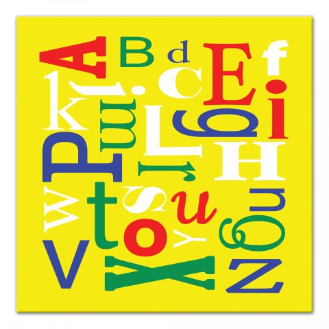 ABC Jumble Wall Art