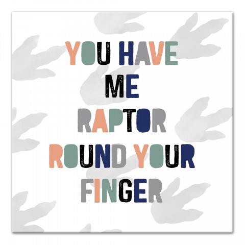 Raptor Round Your Finger Wall Art