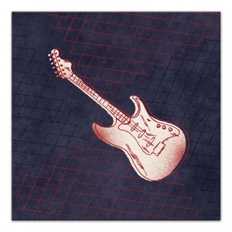 Rocker Guitar Wall Art