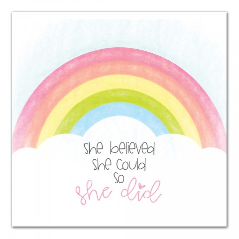She Believed She Could Wall Art