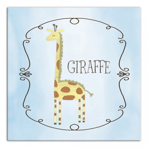 Soft Jungle Giraffe Wall Art
