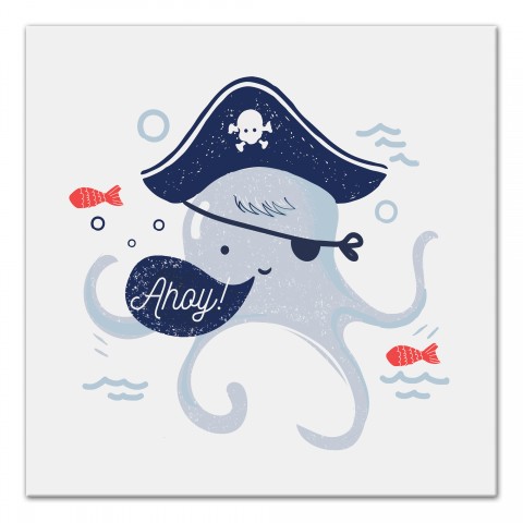 Ahoy Octopus  Wall Art