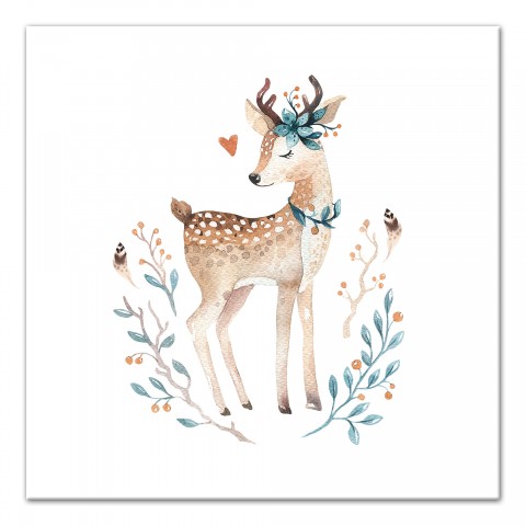 Boho Deer  Wall Art