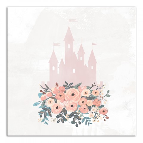 Castle Flowers  Wall Art