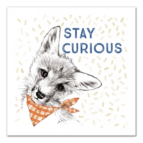 Stay Curious Fox Wall Art