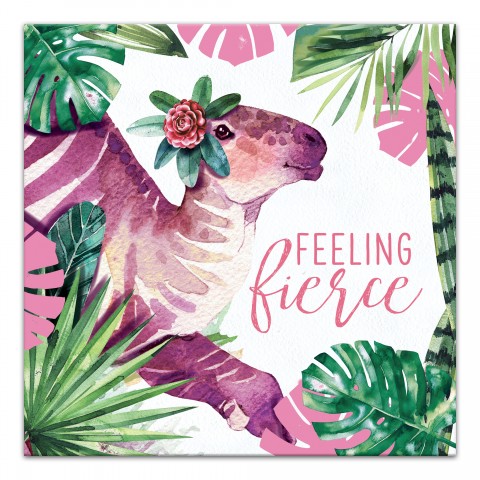Feeling Fierce Dino  Wall Art