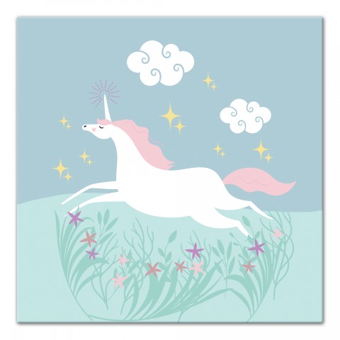 Prancing Unicorn  Wall Art